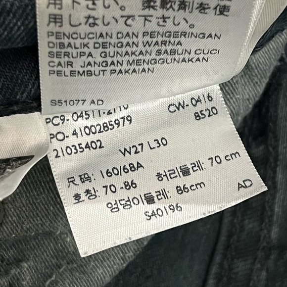 Levi’s Men’s Dark Denim Jeans | 27 X 30 | Zipper Fly | Great Condition - Picture 9 of 13